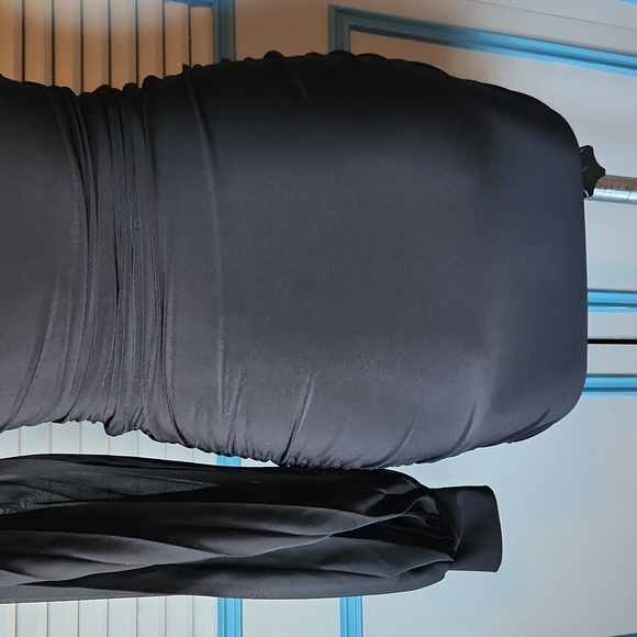 Black one shoulder mini dress - Picture 9 of 9